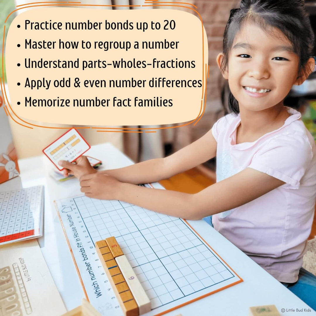 Little Bud Kids House of Number Buddies Number Bonds Math Game