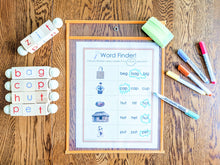 Load image into Gallery viewer, CVC (Consonant-Vowel-Consonant) Practice Worksheet Set DOWNLOAD - 25 pages - Little Bud Kids
