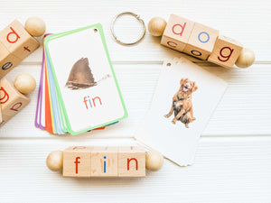 Spin-and-Read Phonetic Blocks BASIC Set - Little Bud Kids