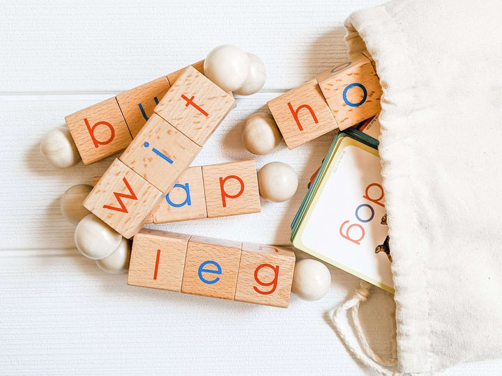 Spin-and-Read Phonetic Blocks BASIC Set - Little Bud Kids